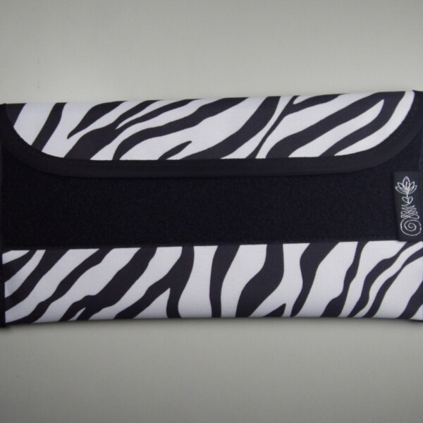 Utility Pouch - Poly Canvas in wild zebra print