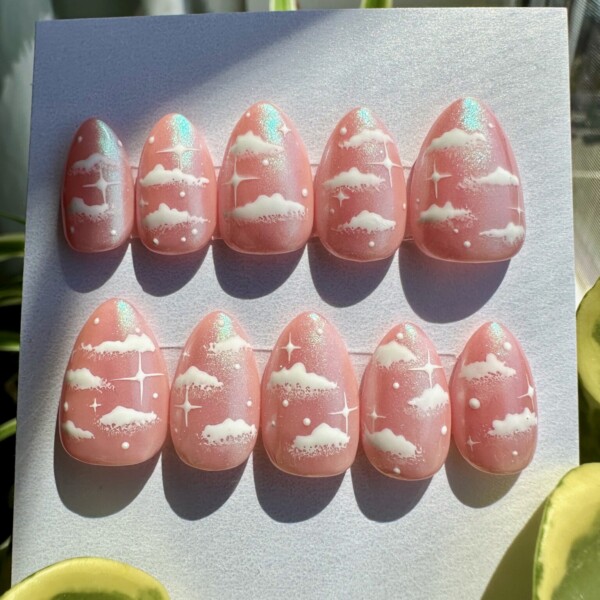 Deluxe Press-On Nails | Chasing Aurora (Large)