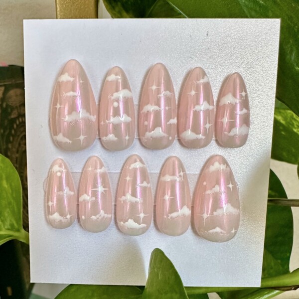 Deluxe Press-On Nails | Puff Puff Pastel (Large)