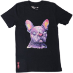 Zombie Alien Frenchie T-Shirt (Black)